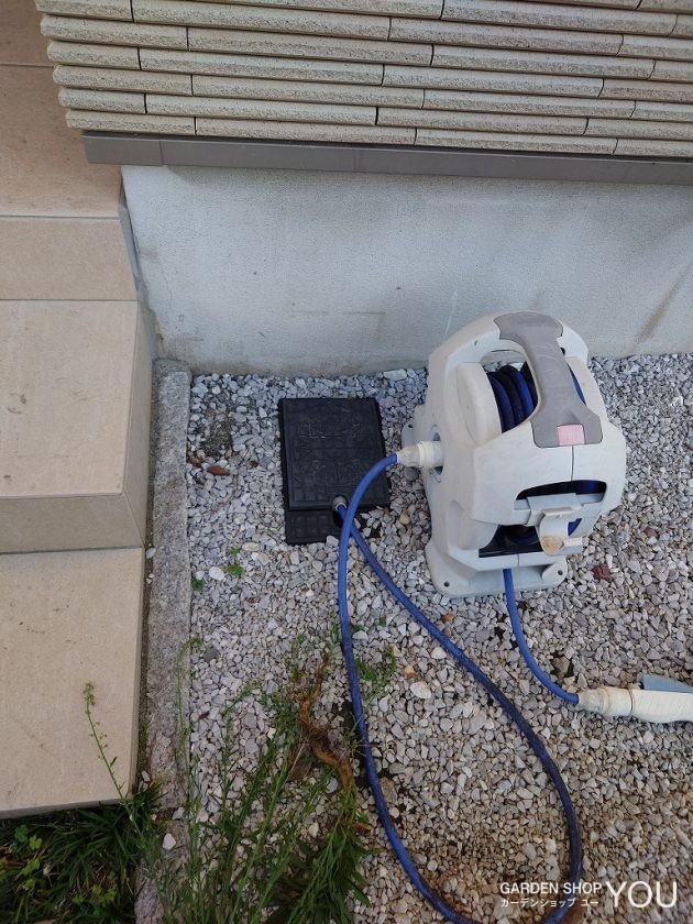 【施工前】散水栓しかなく使いにくい水道。